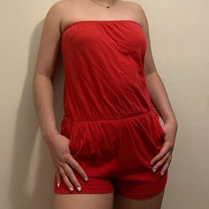 ❣️RED FOREVER21 ROMPER❣️